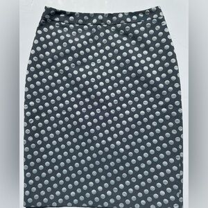 BNWT Jacob Greyish blue polka dot Pencil Skirt Knee-Length size 0